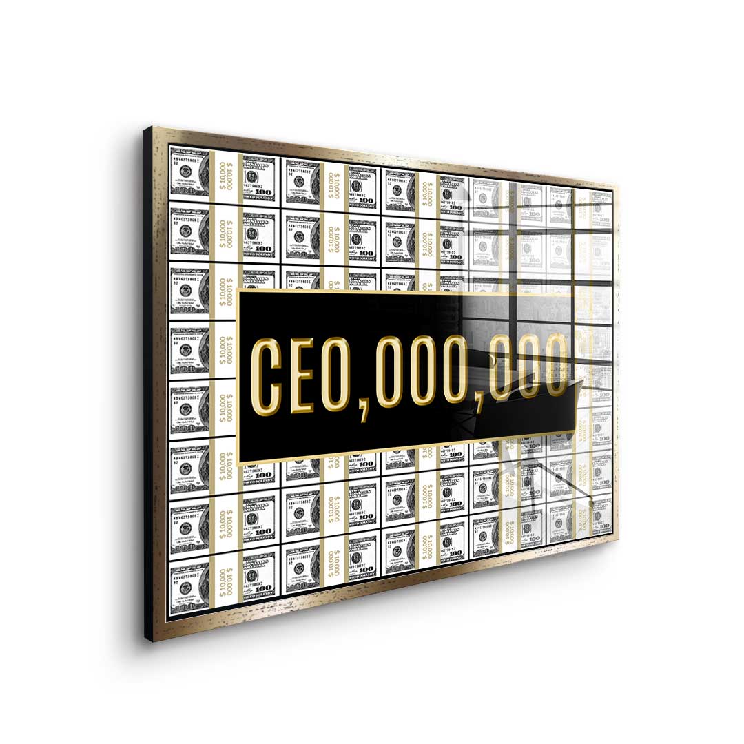 CEO.000,000 acrylic glass