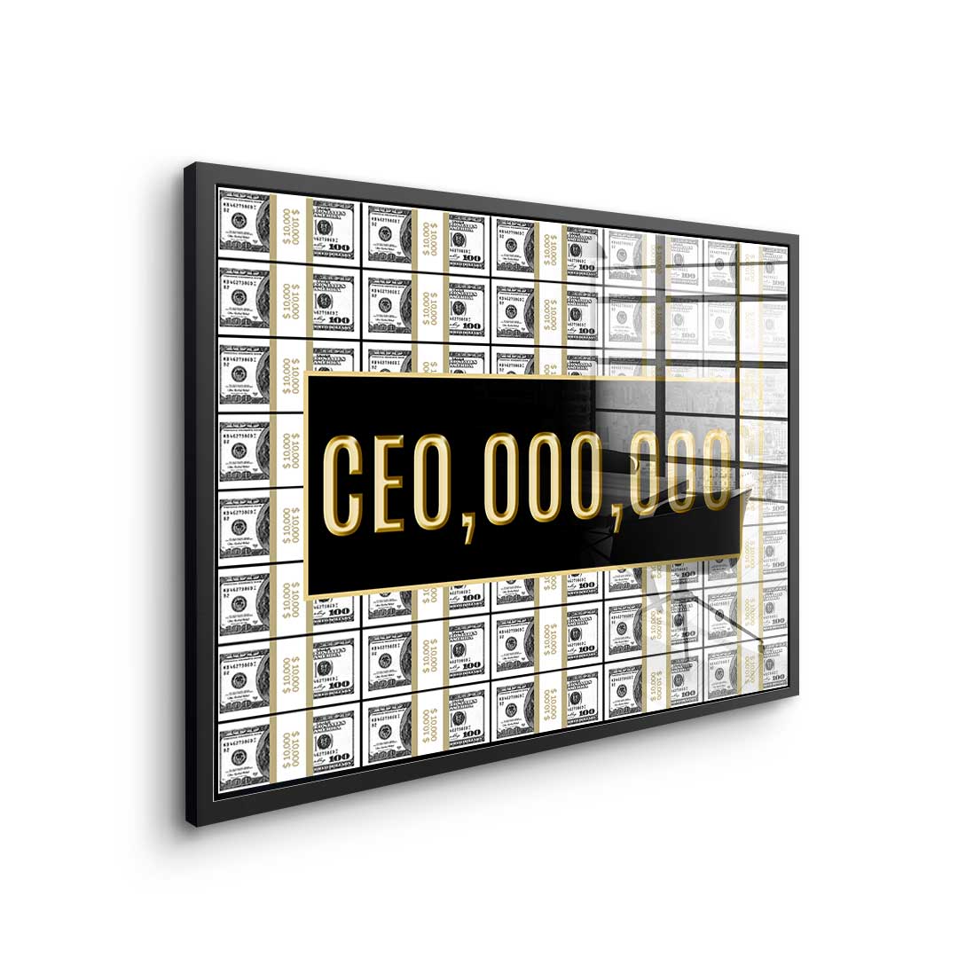 CEO.000,000 acrylic glass