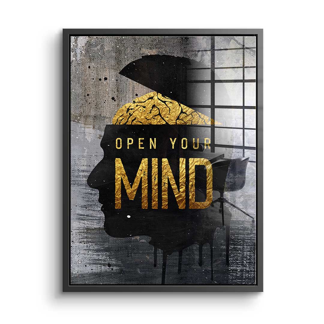 Open your Mind - acrylic glass