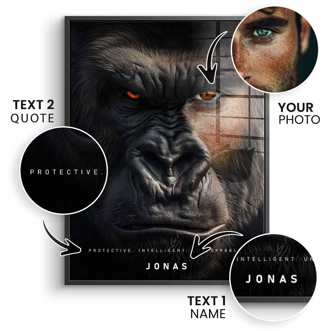 Gorilla Fusion customizable - acrylic glass