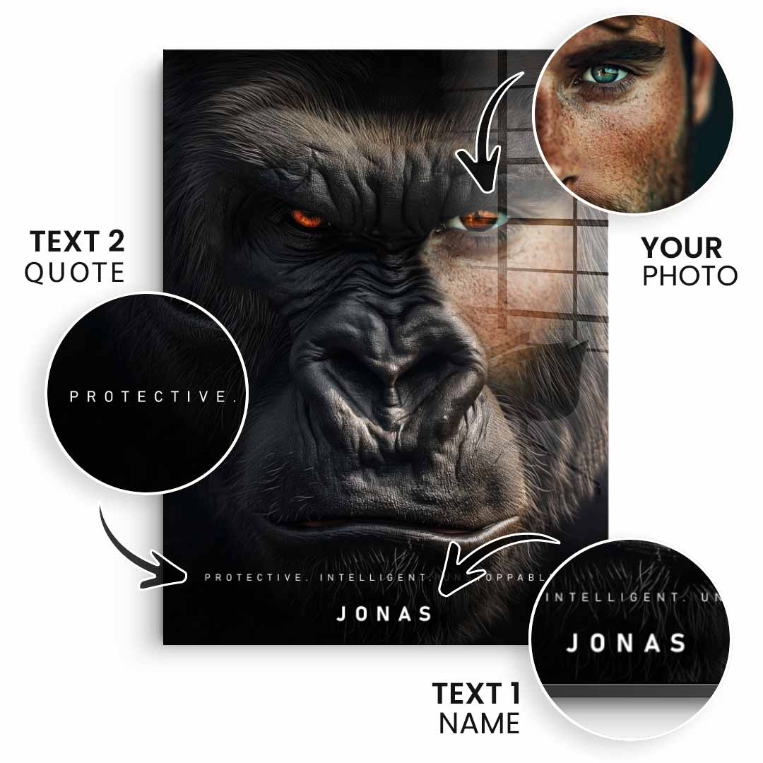 Gorilla Fusion customizable - acrylic glass