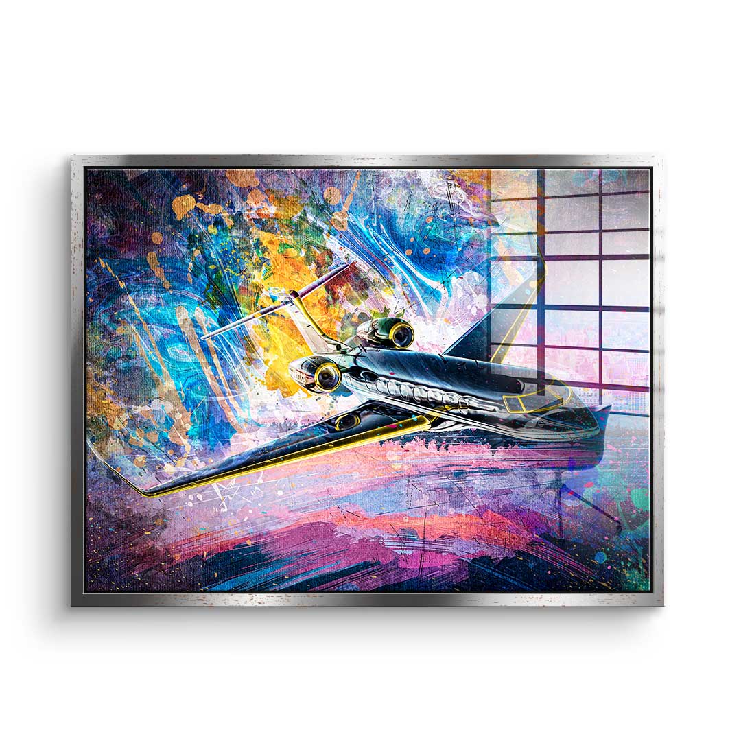 Private Jet - acrylic glass