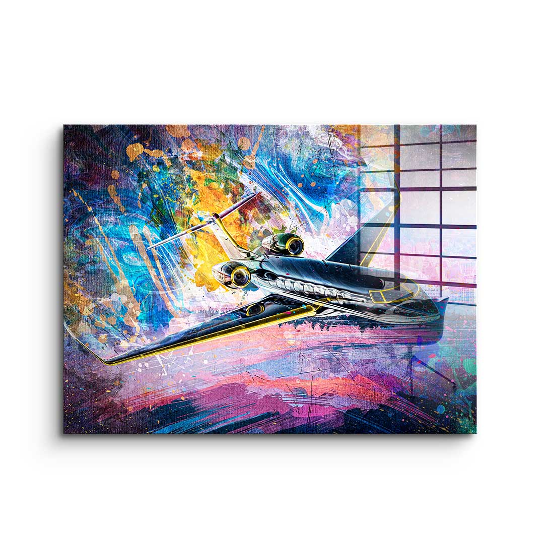 Private Jet - acrylic glass