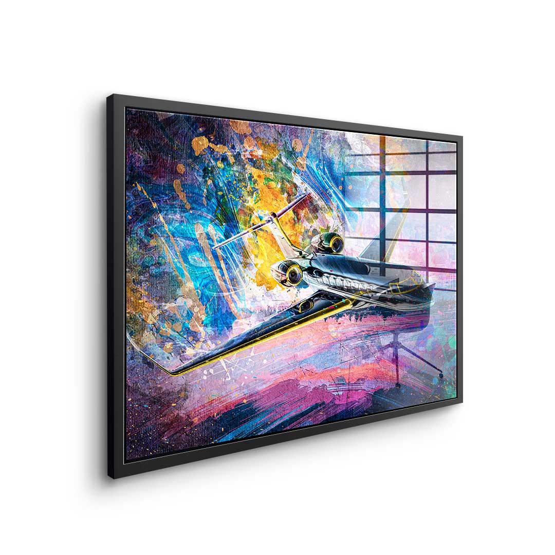 Private Jet - acrylic glass