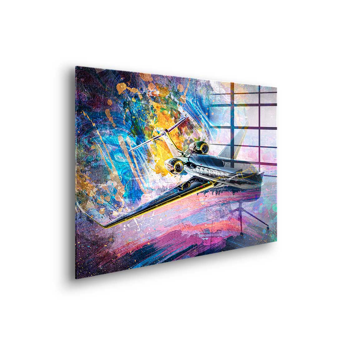 Private Jet - acrylic glass