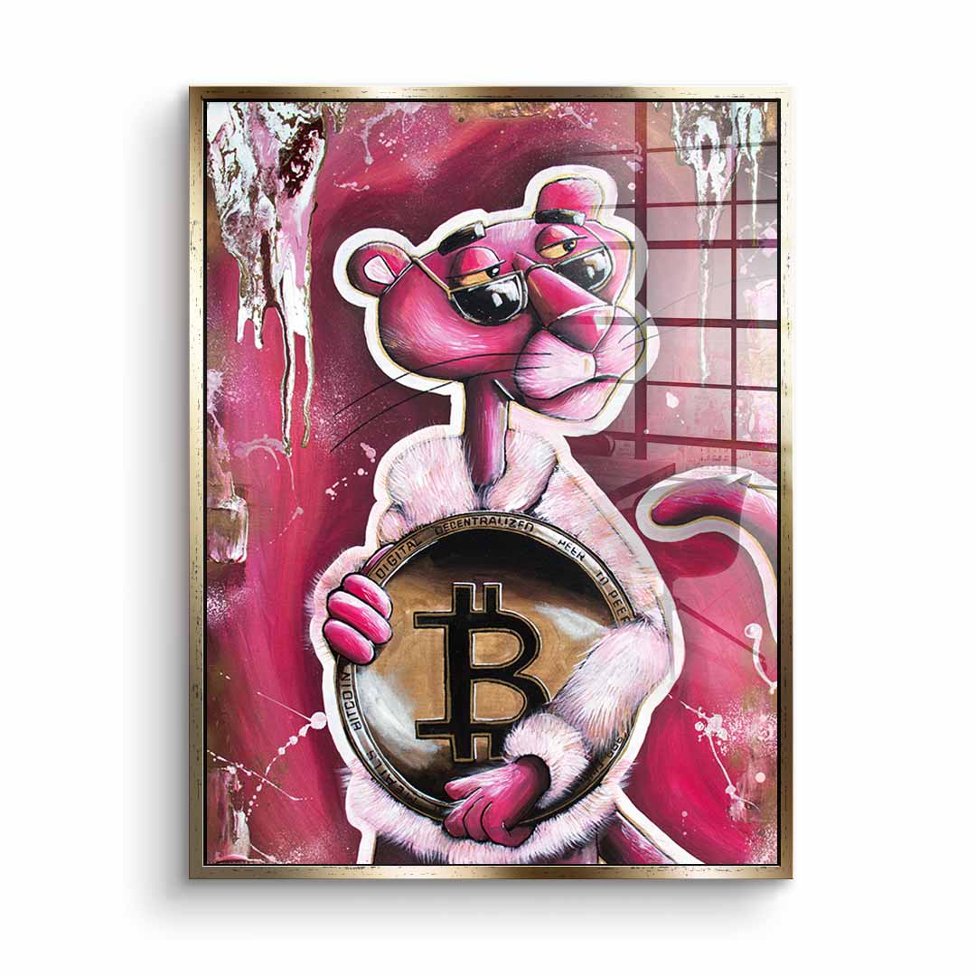 Bitcoin Panther - acrylic glass