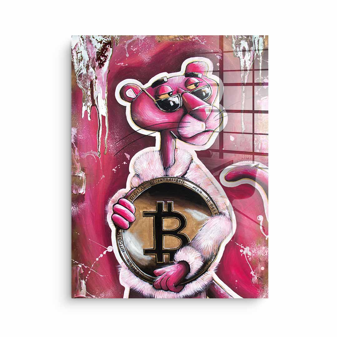 Bitcoin Panther - acrylic glass