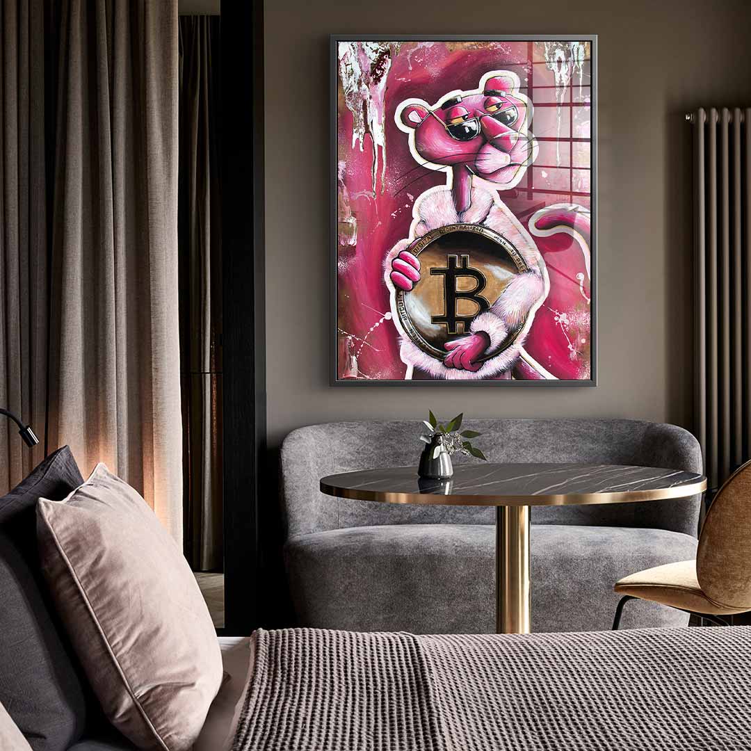 Bitcoin Panther - acrylic glass