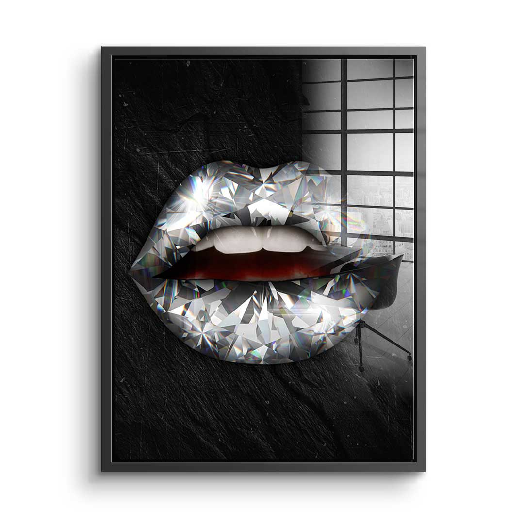 Lips X Diamond - acrylic glass