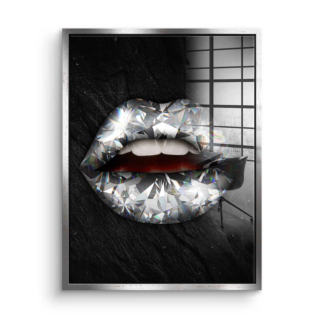 Lips X Diamond - acrylic glass