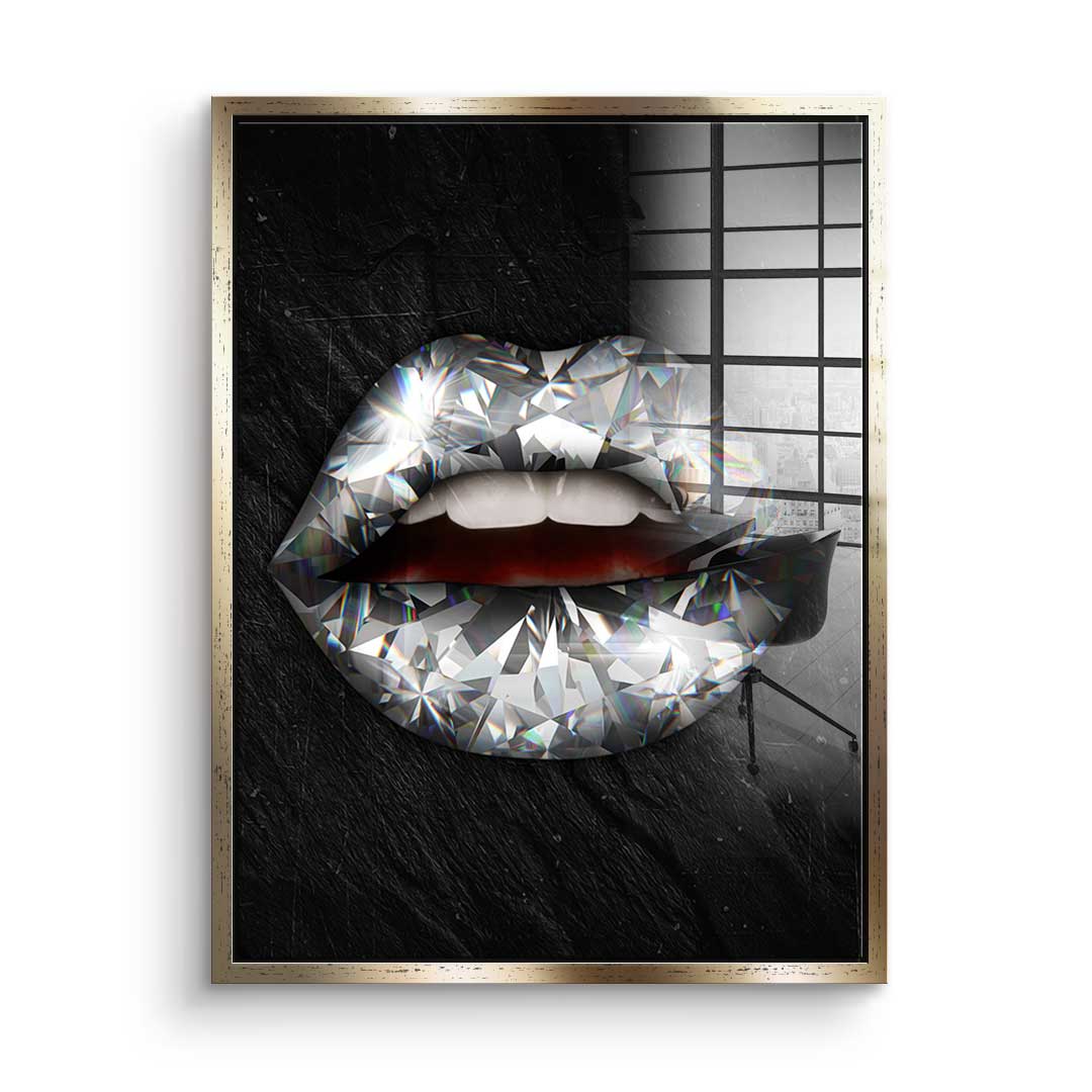 Lips X Diamond - acrylic glass