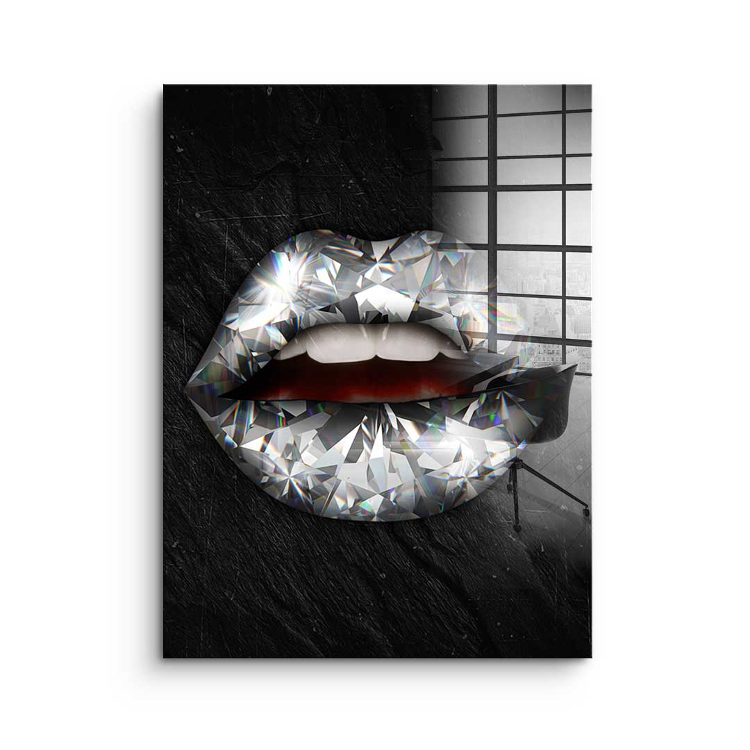 Lips X Diamond - acrylic glass