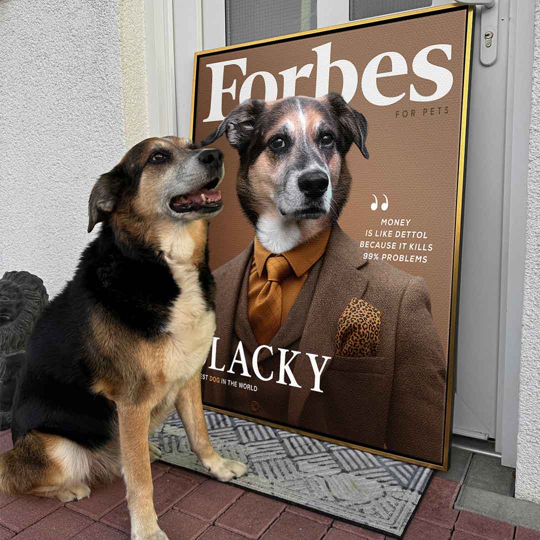 Business Magazine Pet Portrait Customizable