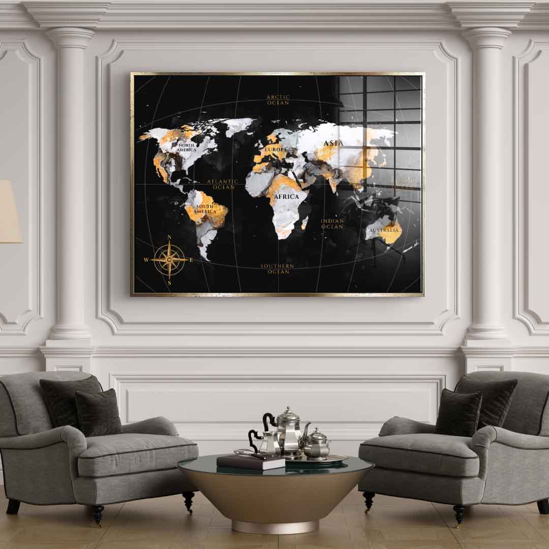 Abstract Country Collection - Gold Leaf