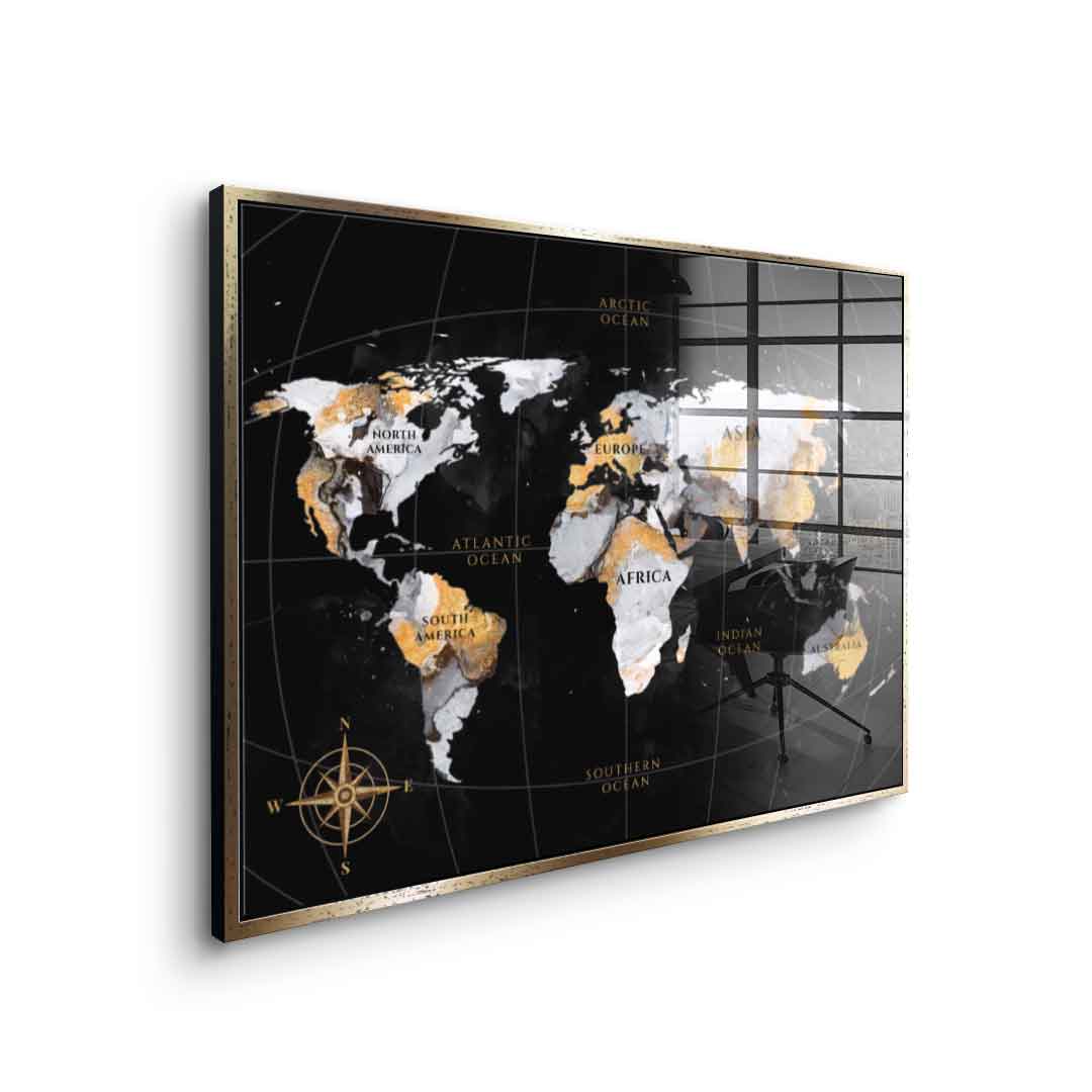 Abstract Country Collection - Gold Leaf