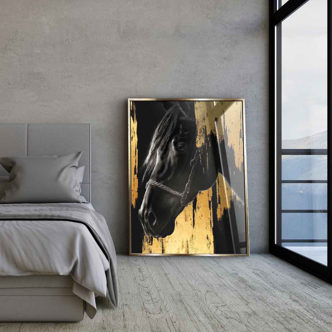 Luxury Horse - gold leaf