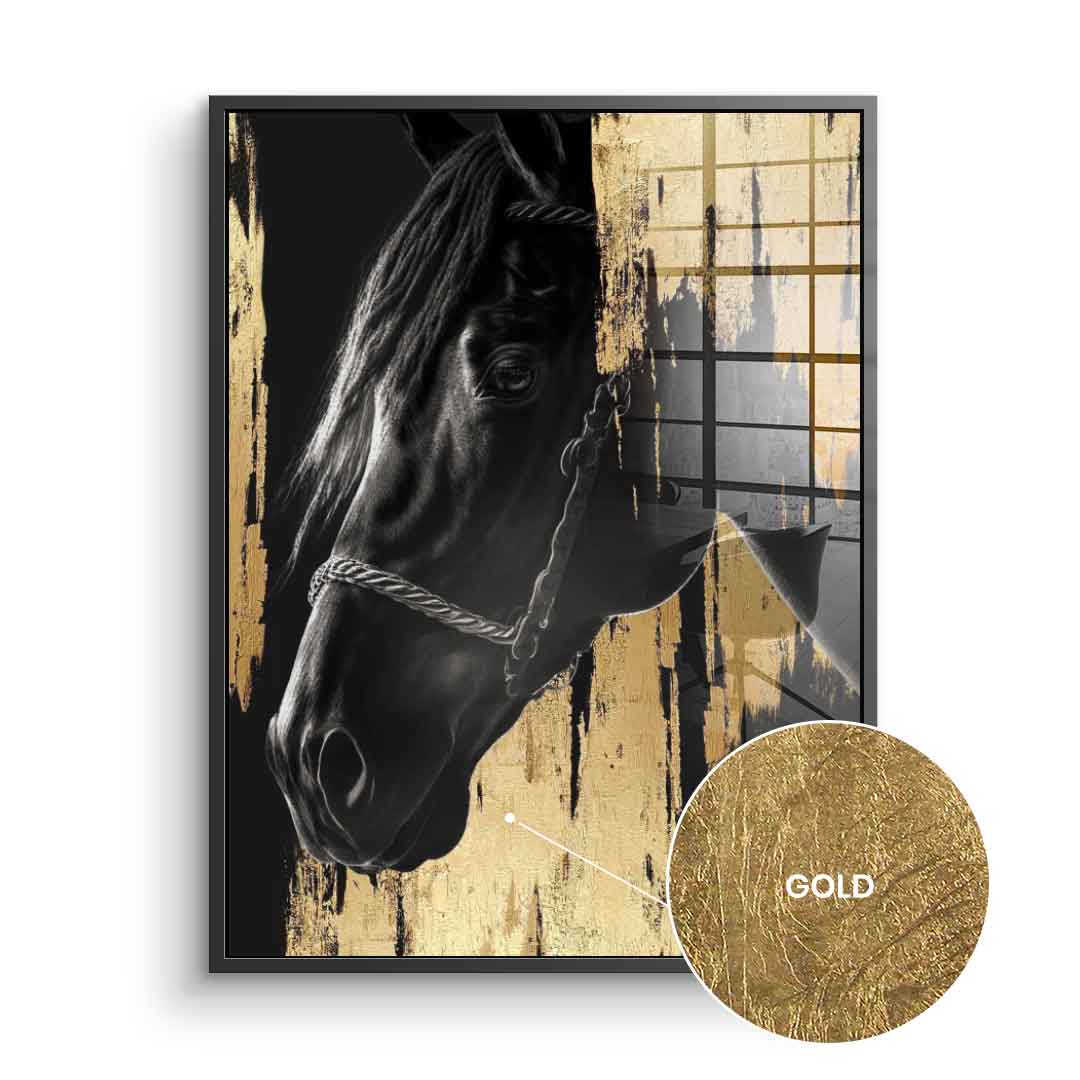 Luxury Horse - gold leaf