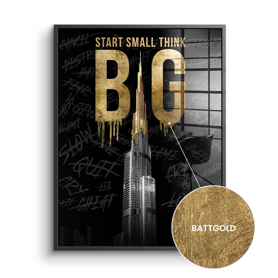 Think BIG #Burj Khalifa - gold leaf