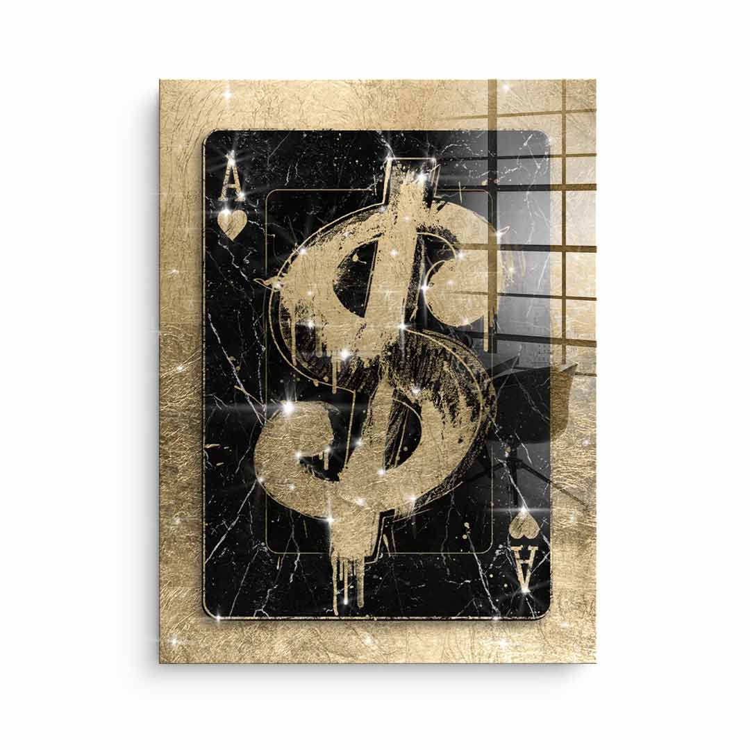 GANGSTER SIGN - gold leaf