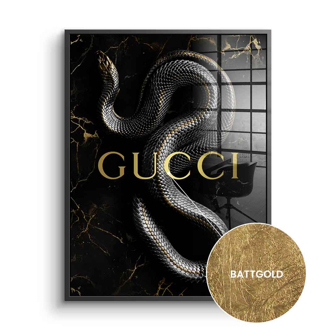 Luxury Snake - gold leaf