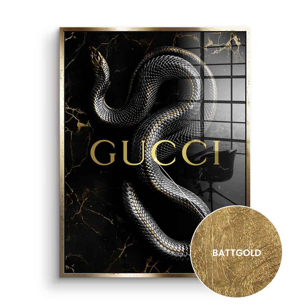 Luxury Snake - gold leaf