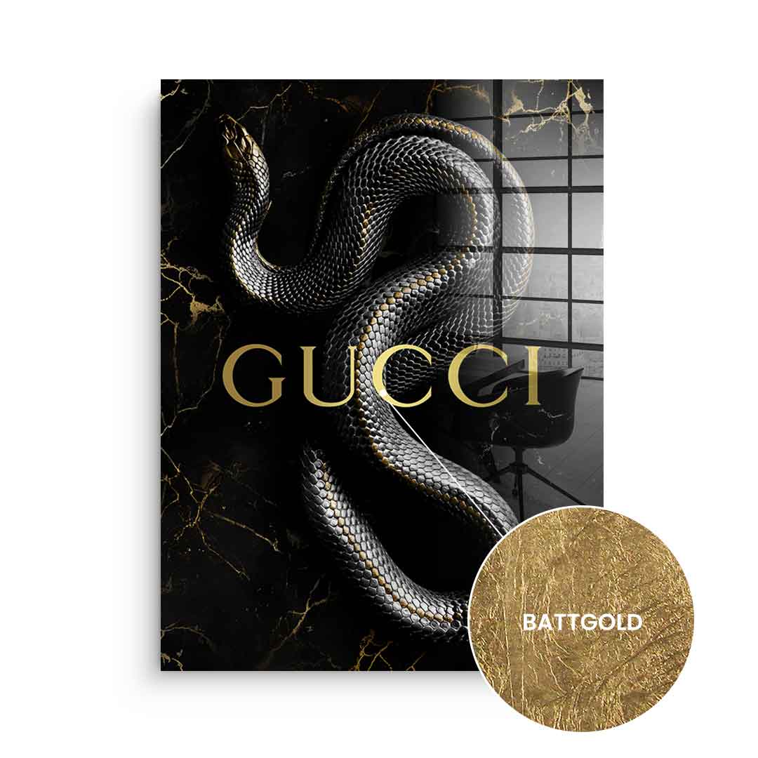 Luxury Snake - gold leaf