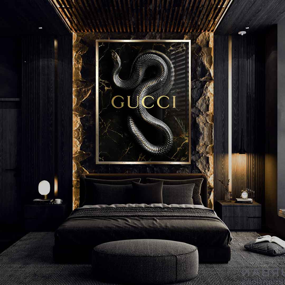 Luxury Snake - gold leaf