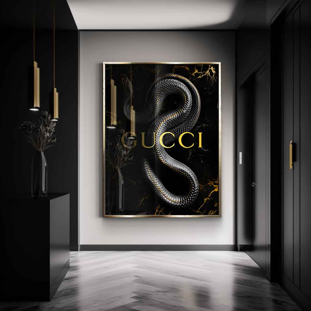 Luxury Snake - gold leaf