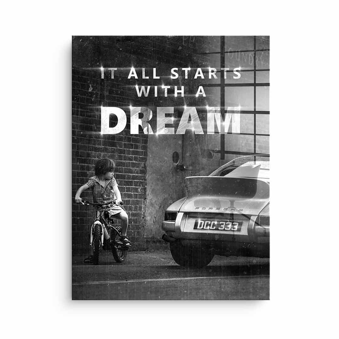 It all starts with a dream - silver leaf