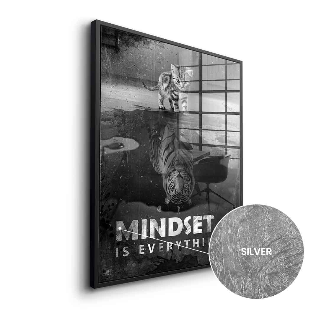 Mindset is everything #Tiger - silver leaf