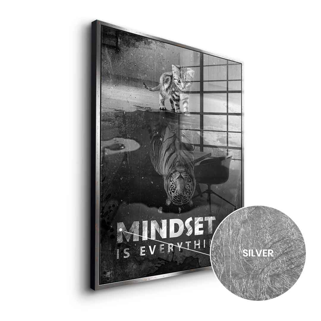 Mindset is everything #Tiger - silver leaf