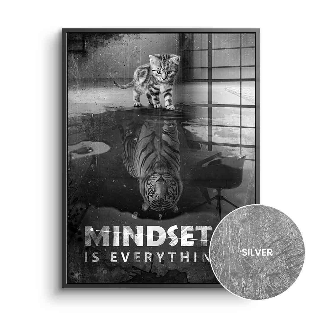 Mindset is everything #Tiger - silver leaf