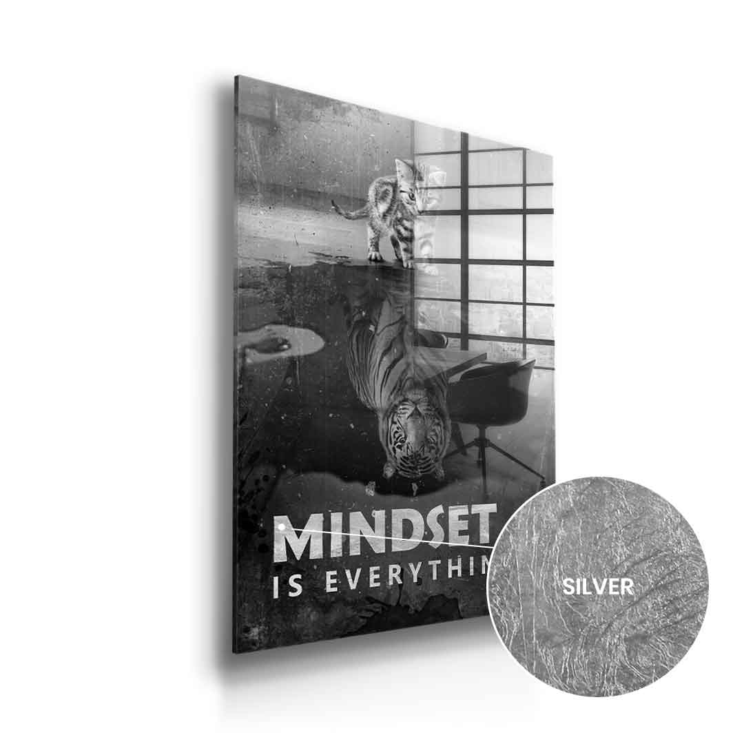 Mindset is everything #Tiger - silver leaf