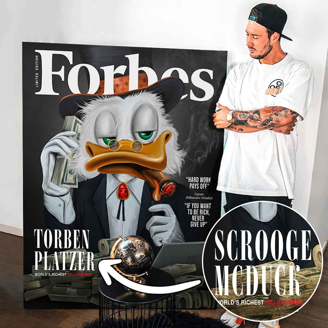 Customizable Billionaire Duck - Canvas