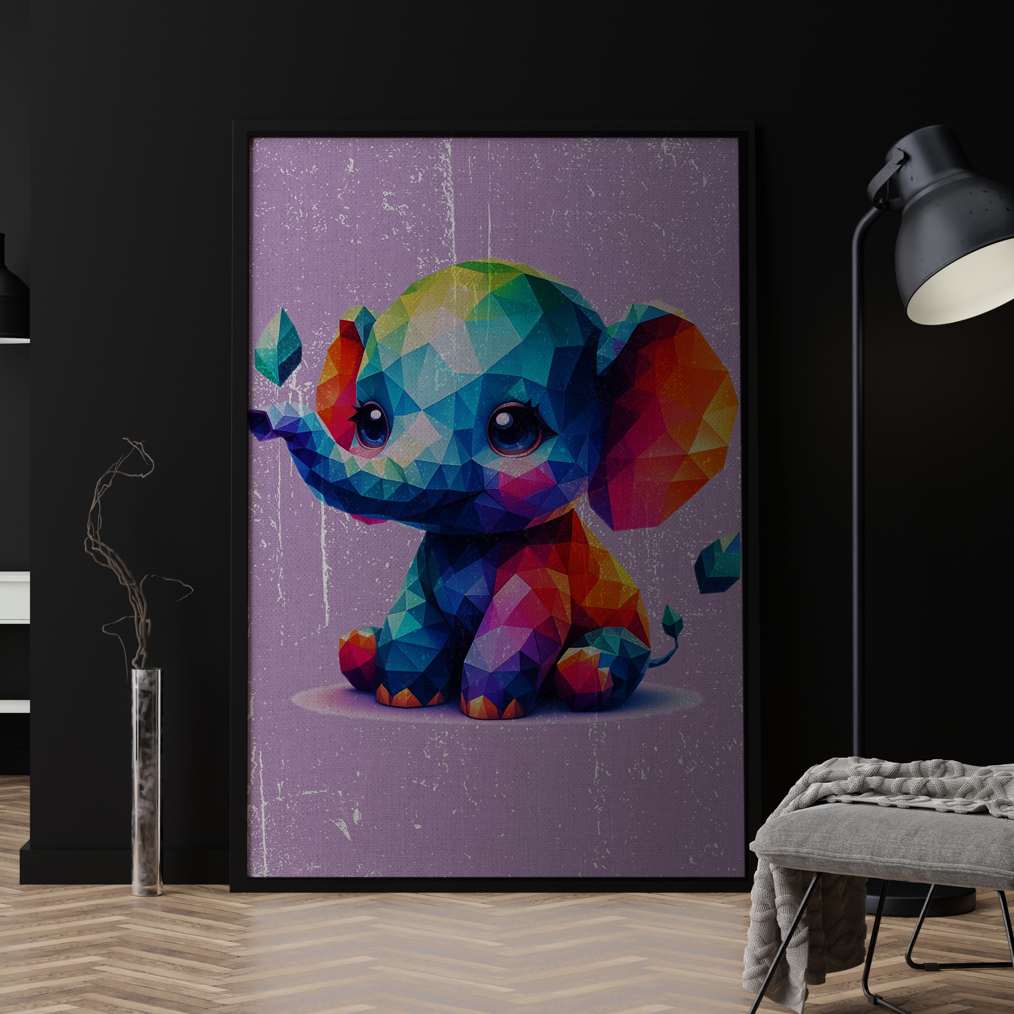 ELEFANT LOW-POLY