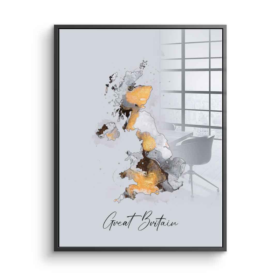 Abstract Countries - Great Britain - acrylic glass