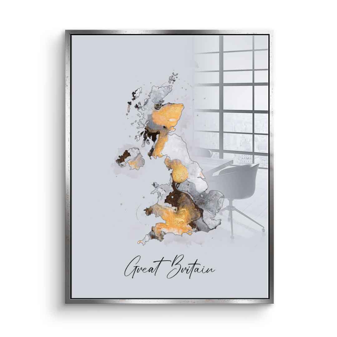 Abstract Countries - Great Britain - acrylic glass