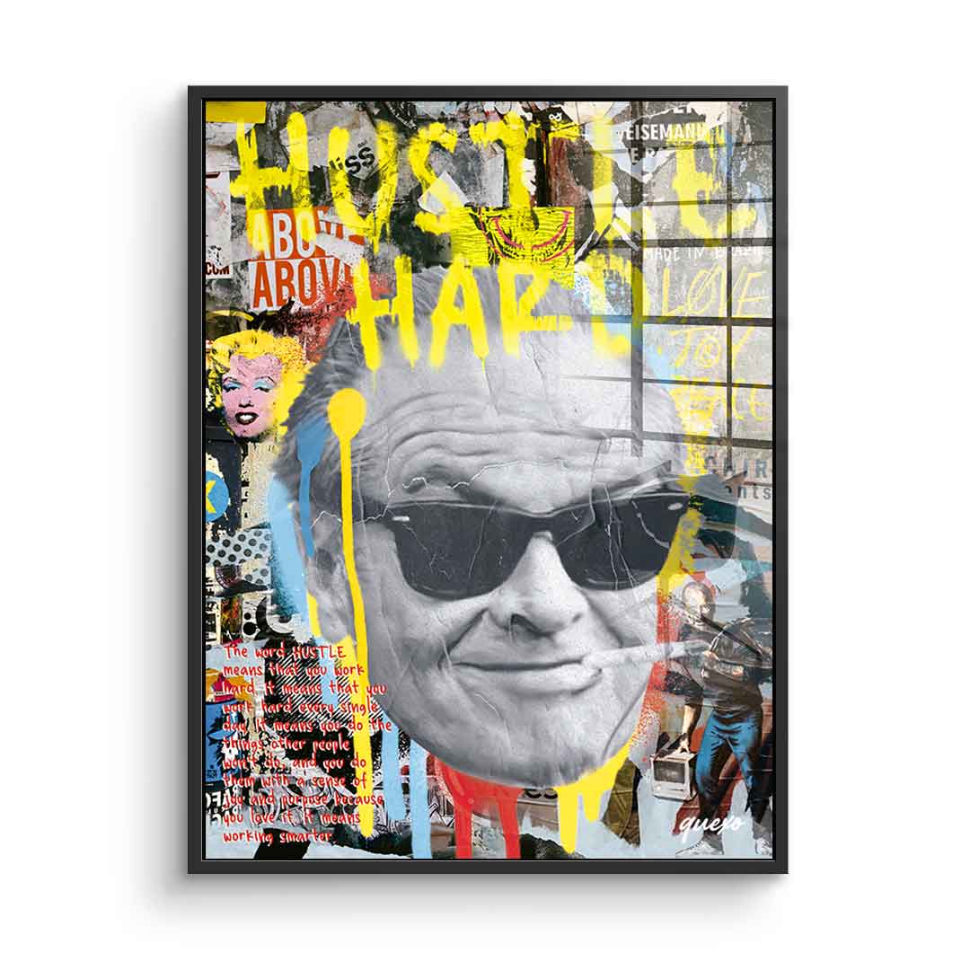 Hustle Hard - acrylic glass