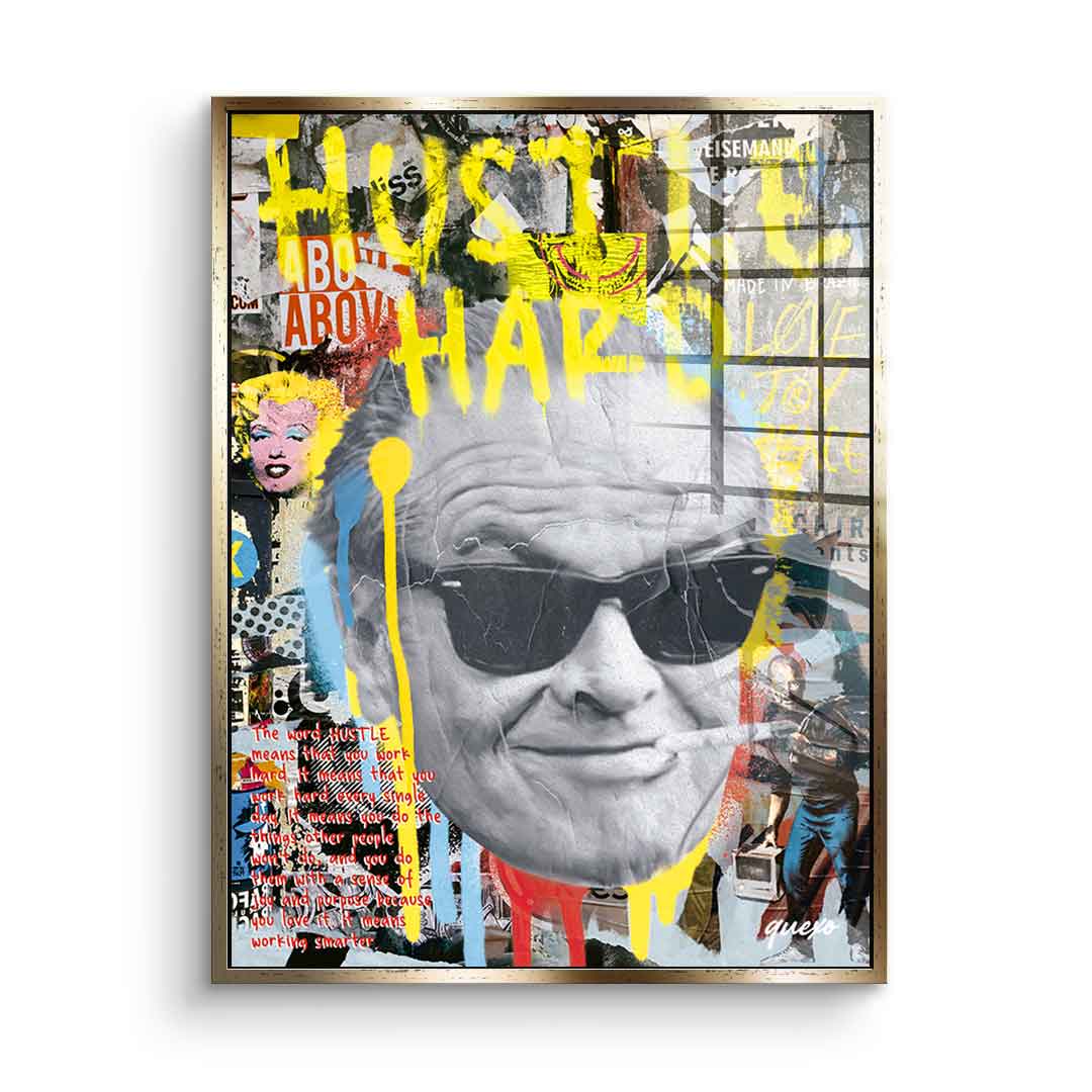 Hustle Hard - acrylic glass