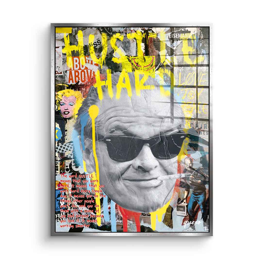 Hustle Hard - acrylic glass