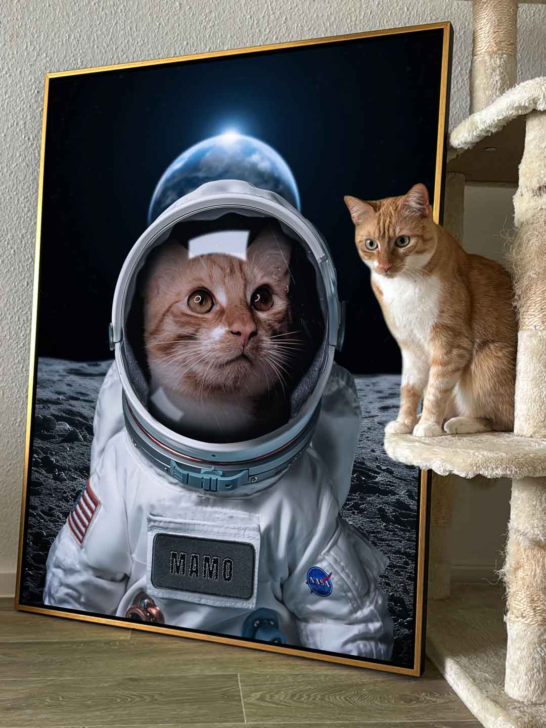 Astronaut Pet Portrait Customizable