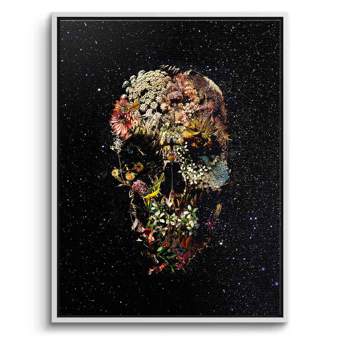 Black Flower Skull