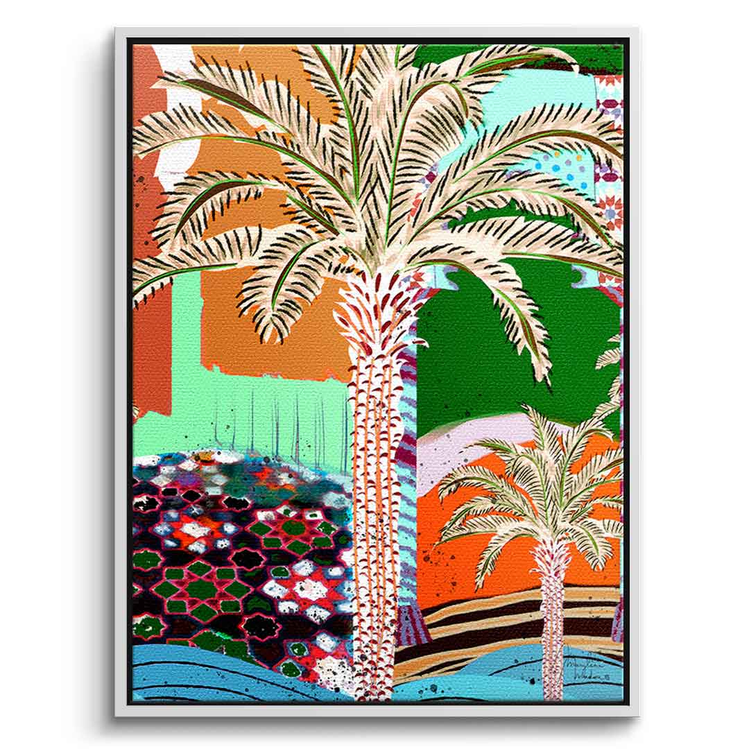 Colorful palm tree