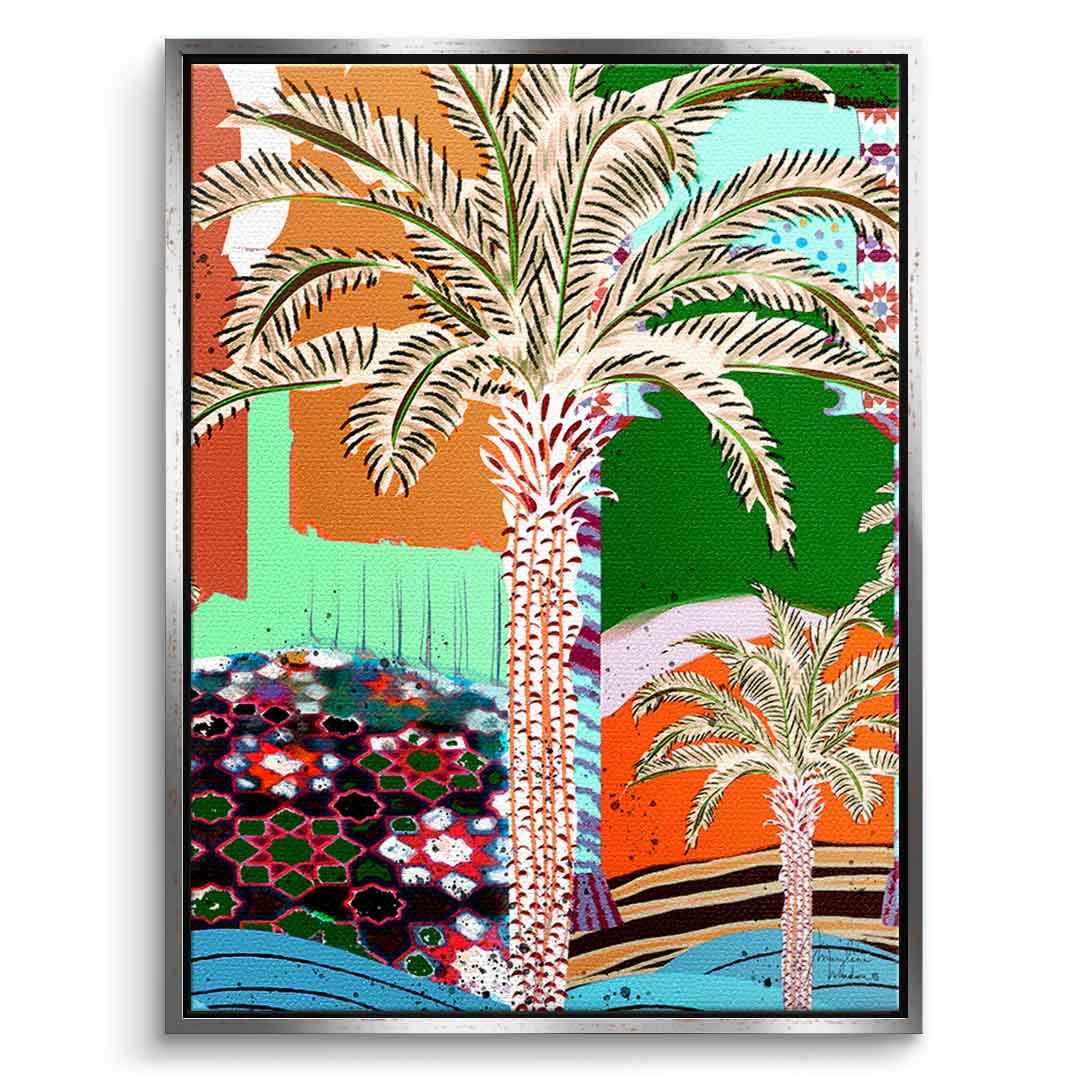 Colorful palm tree