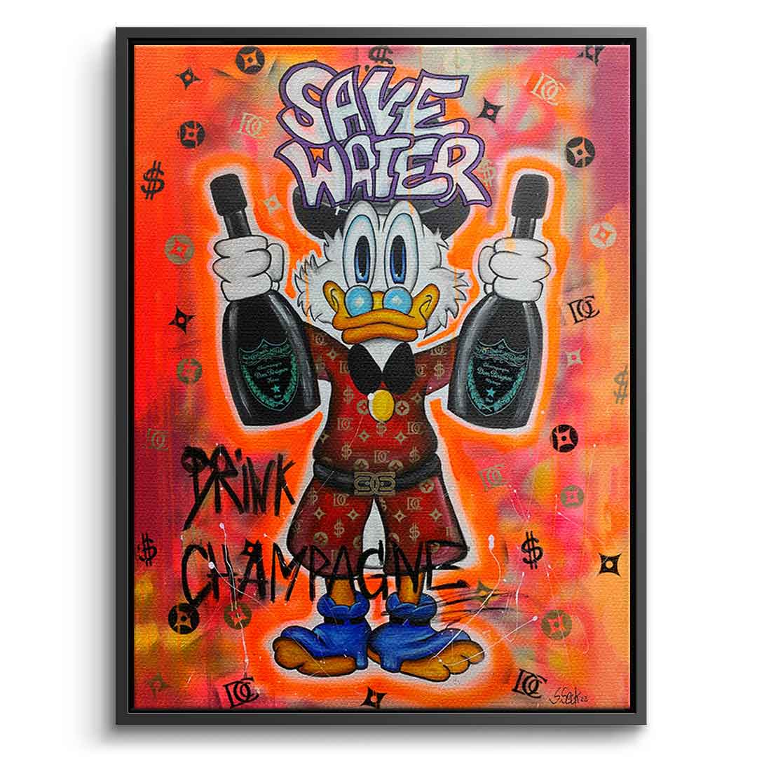 SaveWater-<tc>Canvas Art</tc>