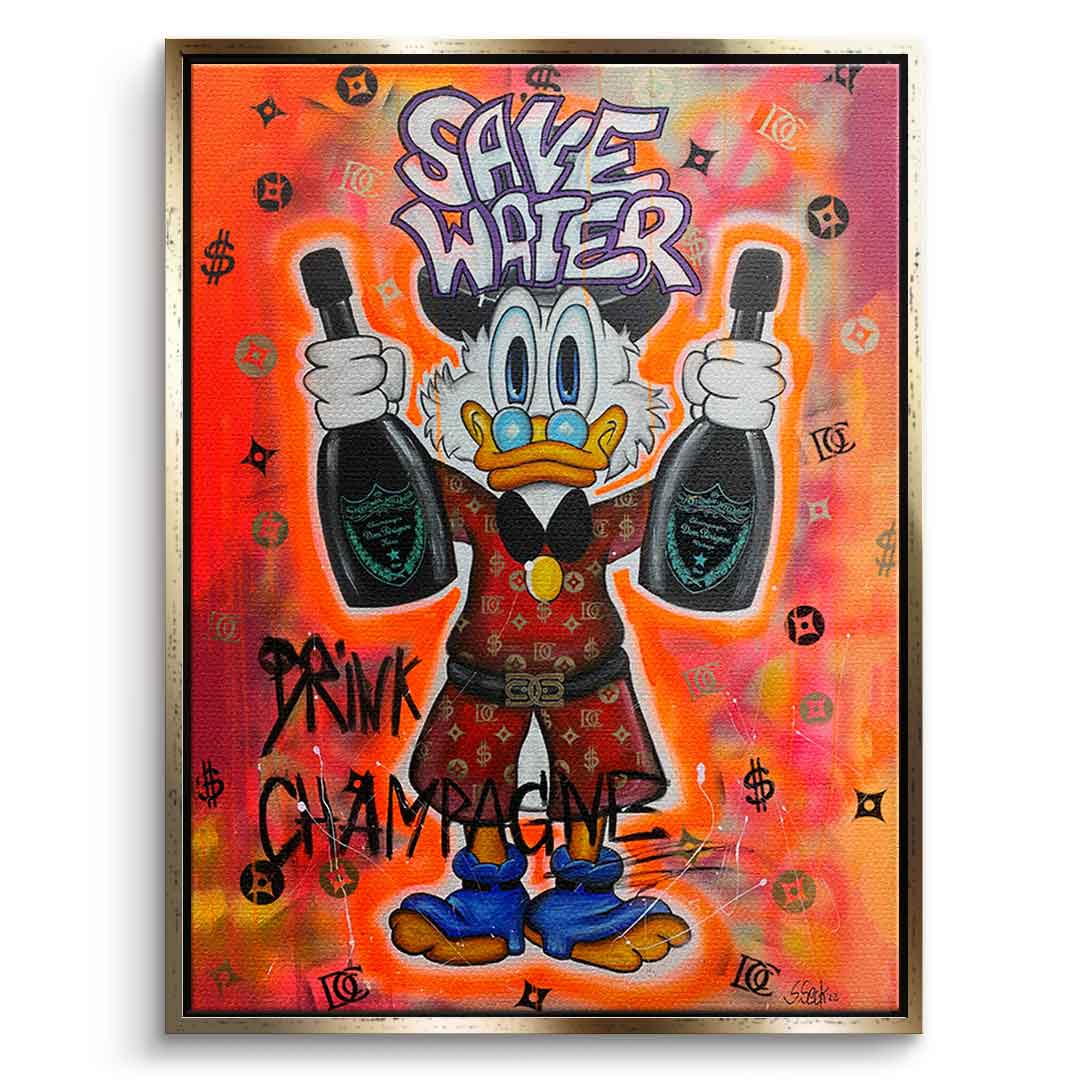 SaveWater-<tc>Canvas Art</tc>