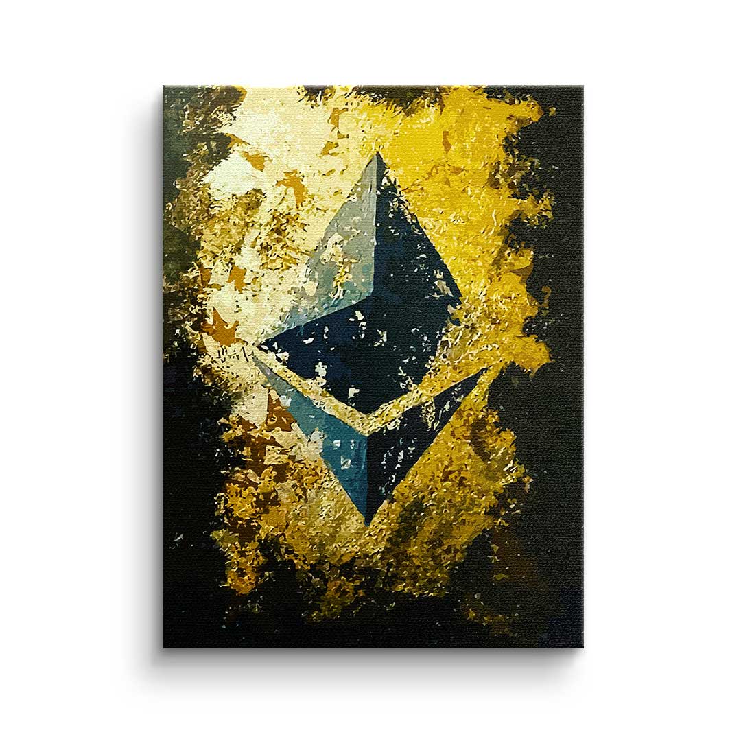 BITCOIN &amp; CRYPTOS<tc>Wall Art</tc> | Beautiful<tc>Canvas Art</tc> Ready to hang | XXL Bitcoin Ethereum Crypto