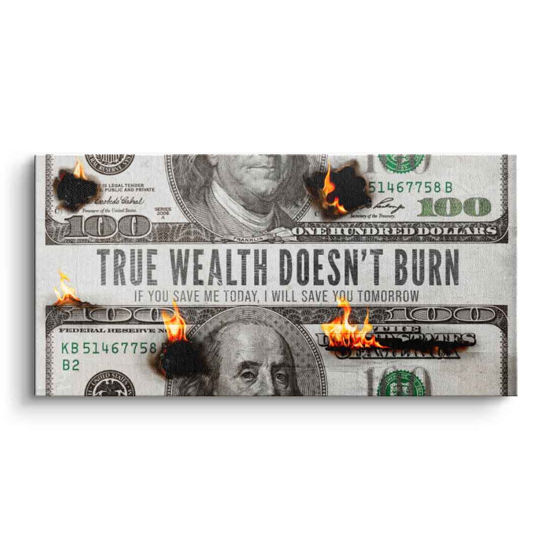 TRUE WEALTH DOESN'T BURN