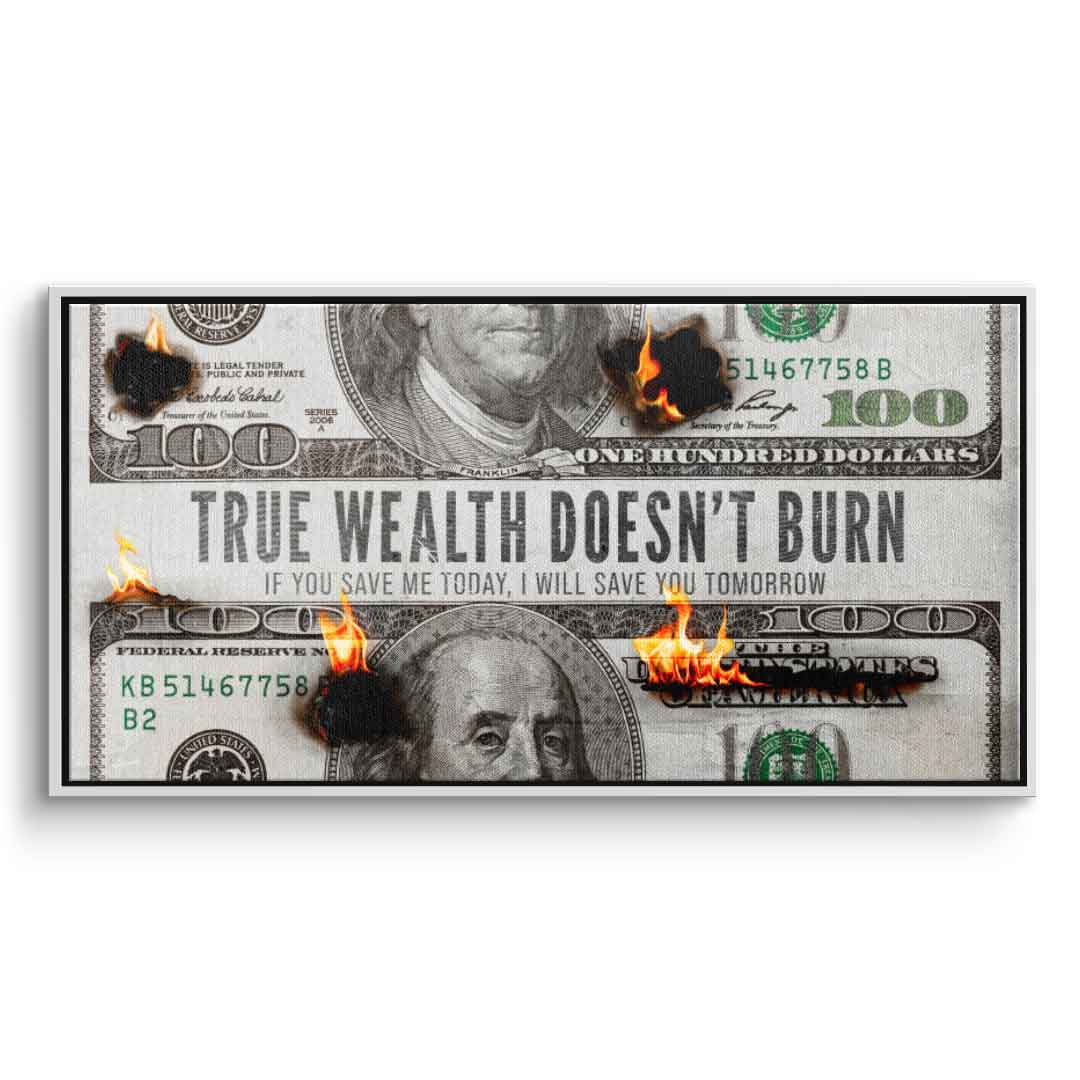 TRUE WEALTH DOESN'T BURN