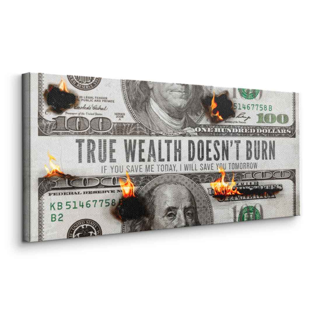 TRUE WEALTH DOESN'T BURN